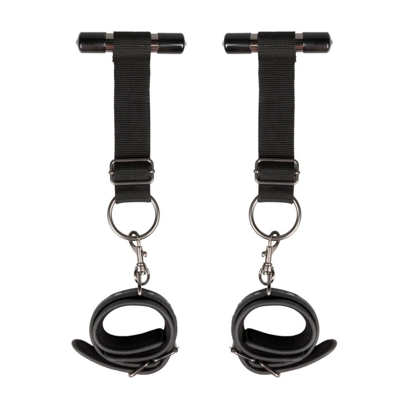 Grilletes para Puerta Piel Negras ET379