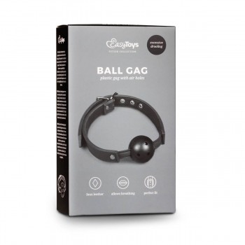 Gag con bola de PVC Negro ET276