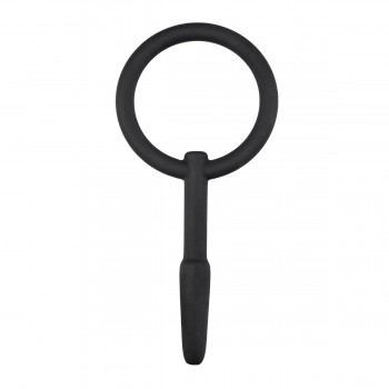 Plug Hueco de Pene con Anilla- Dilatador de Uretra de Silicona SIN094