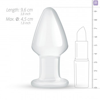 Glass Buttplug n25 (9,6cm x 4,5cm)