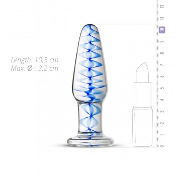 Glass Buttplug n23 (10cm x 3,2cm)