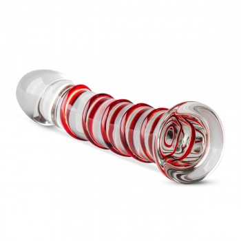 Glass Dildo No. 15 Rojo (17,5cm x 2,8cm)