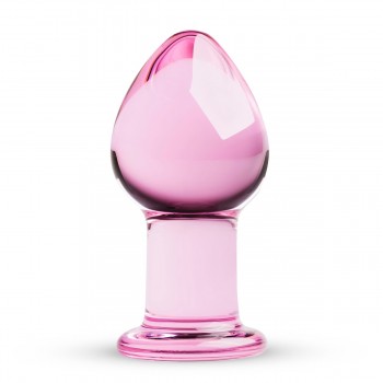 Glass Buttplug Rosa (8,5cm x 4,3cm)