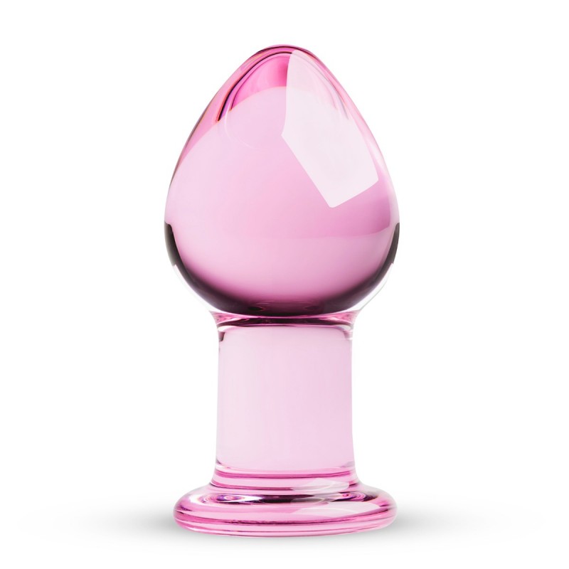 Glass Buttplug Rosa (8,5cm x 4,3cm)