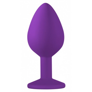 Joya Anal Silicona Emotions- Morado - Transparente - Talla M