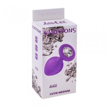 Joya Anal Silicona Emotions- Morado - Transparente - Talla M