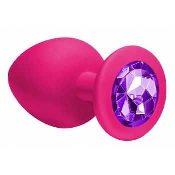 Joya Anal Silicona Emotions- Rosa - Morado - Talla L