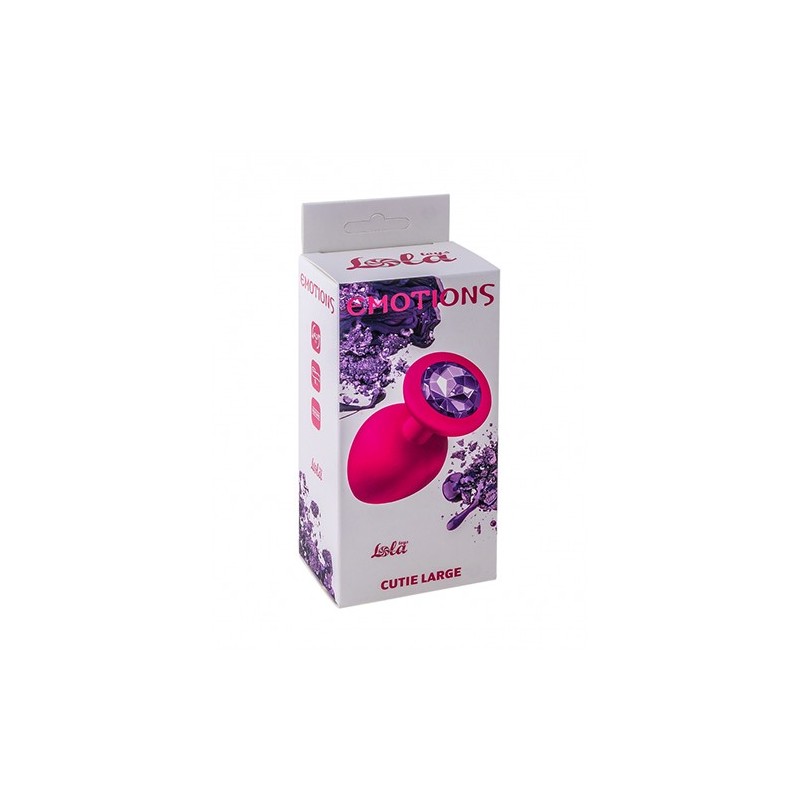 Joya Anal Silicona Emotions- Rosa - Morado - Talla L