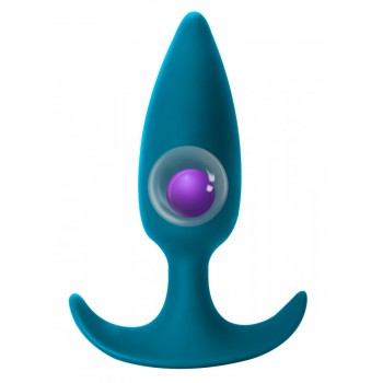 Plug Anal Delight Aguamarina Silicona - Bola rotación