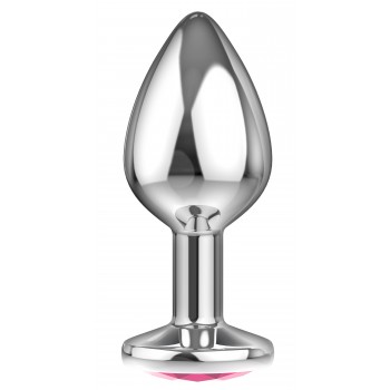 Sparkle Large - Joya Anal Aluminio - Rosa -  Talla L