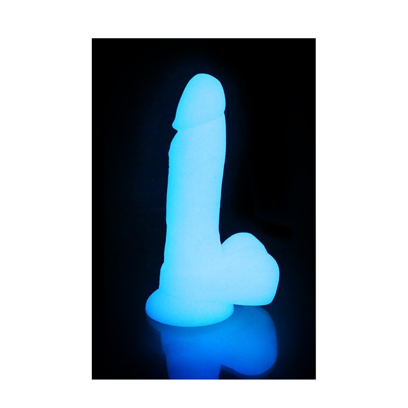 DREAM TOYS LIGHTSABER AZUL 20 CM DILDO SILICONA FLUORESCENTE