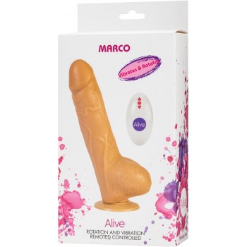 Marco Recargable -Vibrador y Rotador - Control Remoto -Silicona