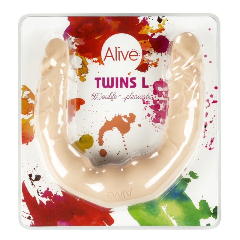 Twins L - Dildo doble Silicona Supersoft  40cm x 4,5cm