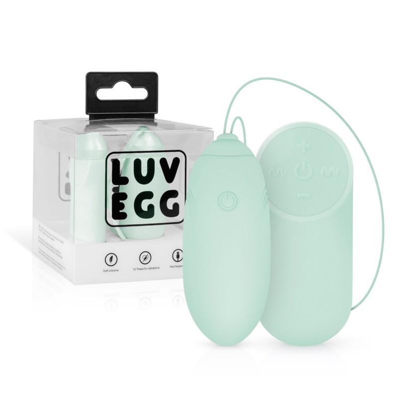 LUV EGG VERDE Huevo Recargable Silicona 12 modos