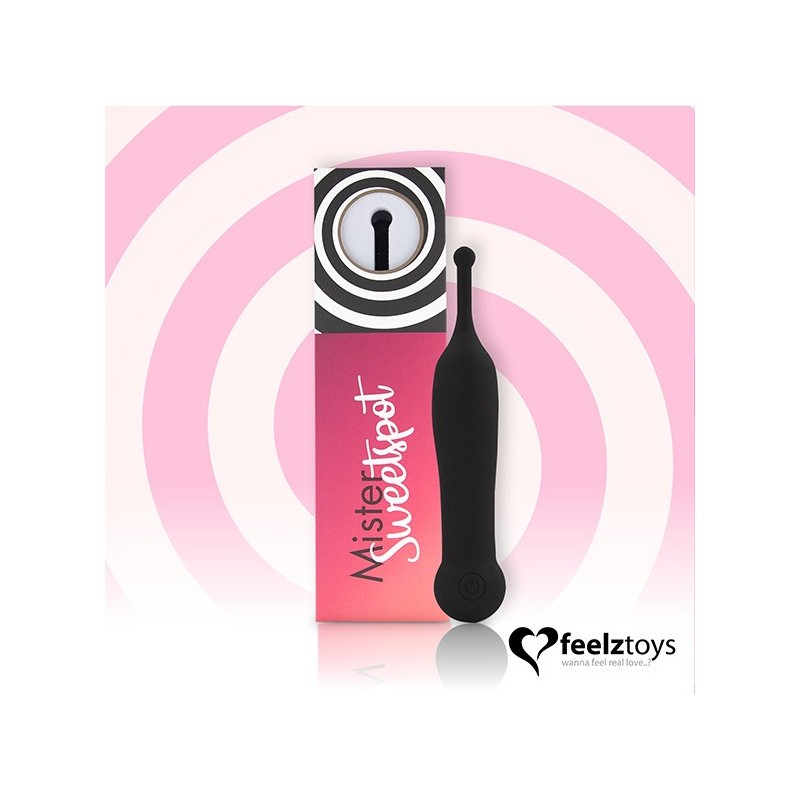 Mr Sweet Spot Negro - Vibrador Clitorial Recargable Feelztoys