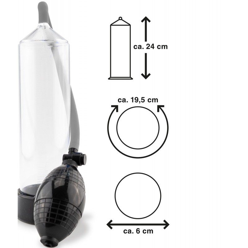 Bomba Transparente Classic Line para Hombre - Mr Cock