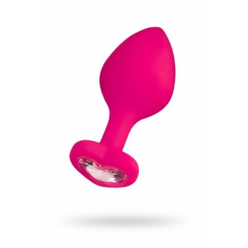 Diamond Heart Rosa Joya Anal Corazon M Silicona 8x3cm ToDo A-TOYS