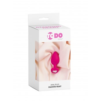 Diamond Heart Rosa Joya Anal Corazon L Silicona 9,5x4cm ToDo A-TOYS