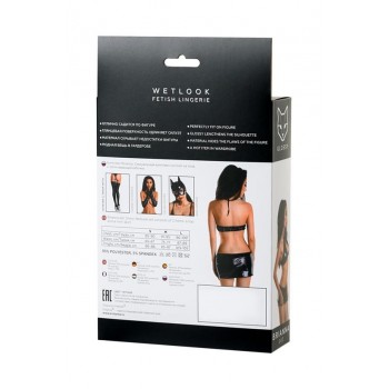 Set 2 piezas Wetlook Negro Brianna Talla S