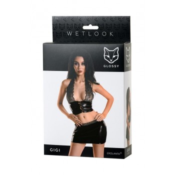 Set 2 piezas Wetlook Negro Gigi Talla S