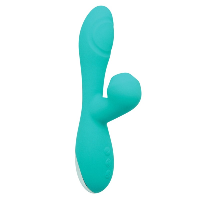 Caribbean Shine Azul Succionador + Vibrador  + Pulsador Recargable