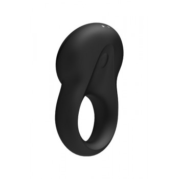 Signet Ring Negro incl. Bluetooth y App - 10 modos - Anilla Recargable