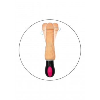 Jupiter Vibrador Flexible TPR Recargable Calor 12 modos 20,5cm x 4 cm A-TOYS