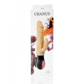 Uranus Vibrador Doble Rotador TPR Recargable Up&Down 12modos 27cm