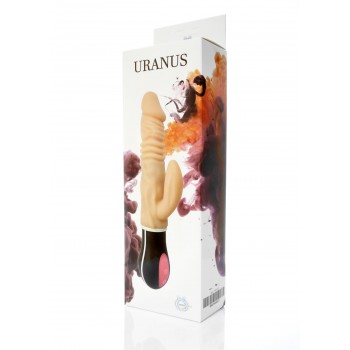 Uranus Vibrador Doble Rotador TPR Recargable Up&Down 12modos 27cm