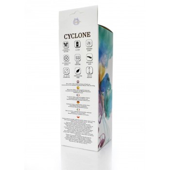 Cyclone Vibrador con testículos 12 funciones Ciber Skin 19,5cm Flesh