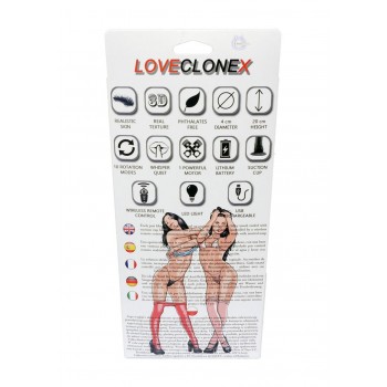 Apollo Recargable Control Remoto LoveCloneX Vibrador 7 modos 17,5 x 4cm