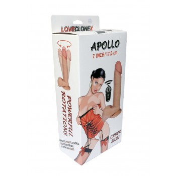 Apollo Recargable Control Remoto LoveCloneX Vibrador 7 modos 17,5 x 4cm