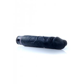 Vibrador Negro Real Skin TPE 22x4cm