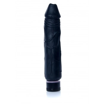 Vibrador Negro Real Skin TPE 22x4cm