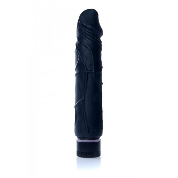 Vibrador Negro Real Skin TPE 22x4cm