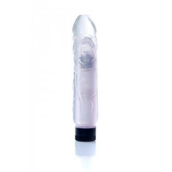 Vibrador Transparente Jelly  TPR 22x4cm