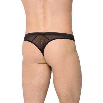 Tanga Transparencia Negro M 4522