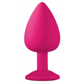 Joya Anal Silicona Emotions- Rosa - Negro - Talla L