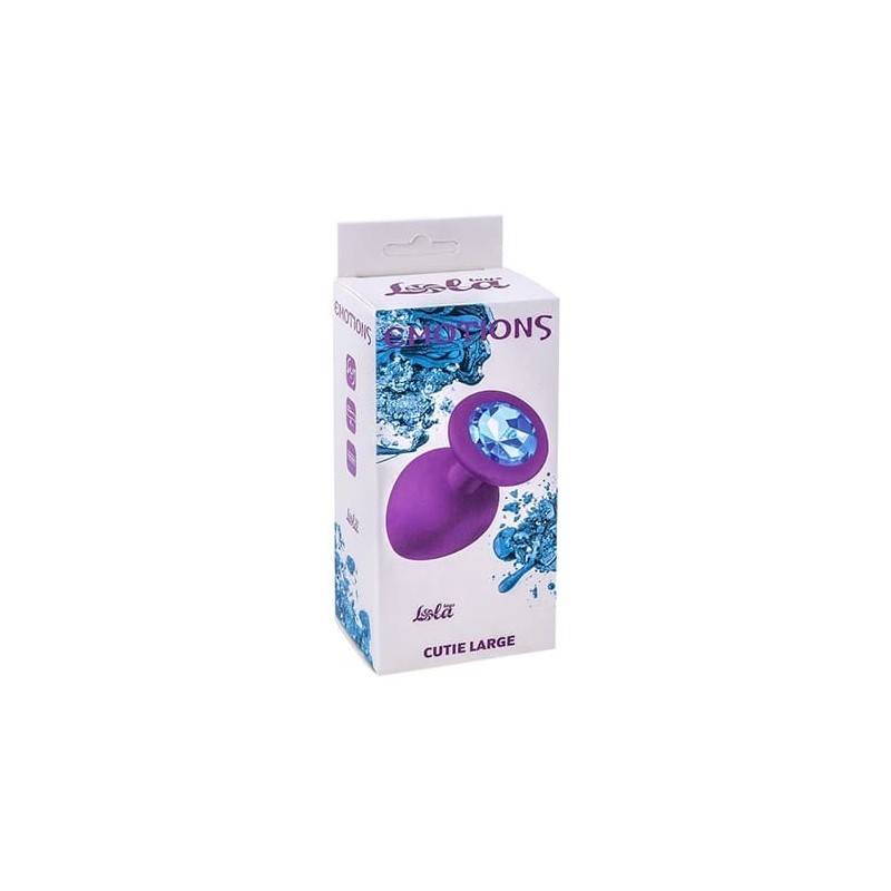 Joya Anal Silicona Emotions- Morado - Azul- Talla L