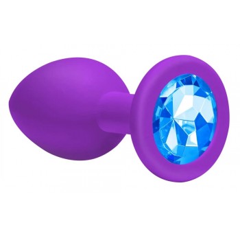 Joya Anal Silicona Emotions- Morado - Azul- Talla L