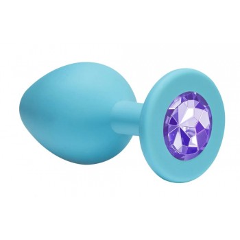 Joya Anal Silicona Emotions- Azul - Morado Talla S