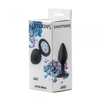 Joya Anal Silicona Emotions- Negro - Clear Talla S