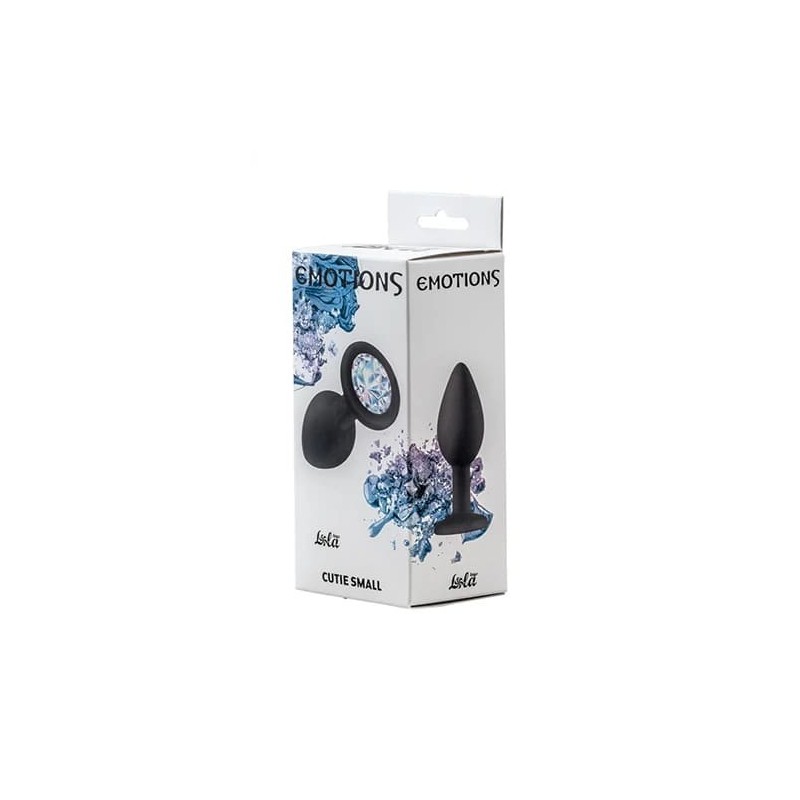 Joya Anal Silicona Emotions- Negro - Clear Talla S