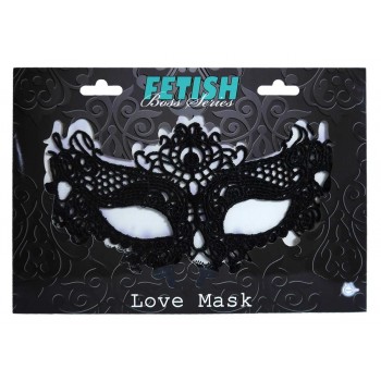 Máscara Negra con bordados - LOVE MASK