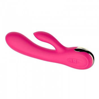 Petting Vibrador Doble Flexible Recargable Calor 7 modos + turbo