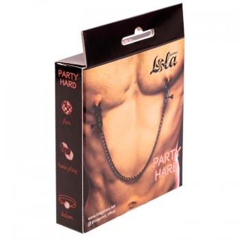 Pinzas Pezones Avanzadas con cadena Desire - Party Hard