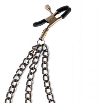 Pinzas Pezones con cadena triple Uncensored - Party Hard