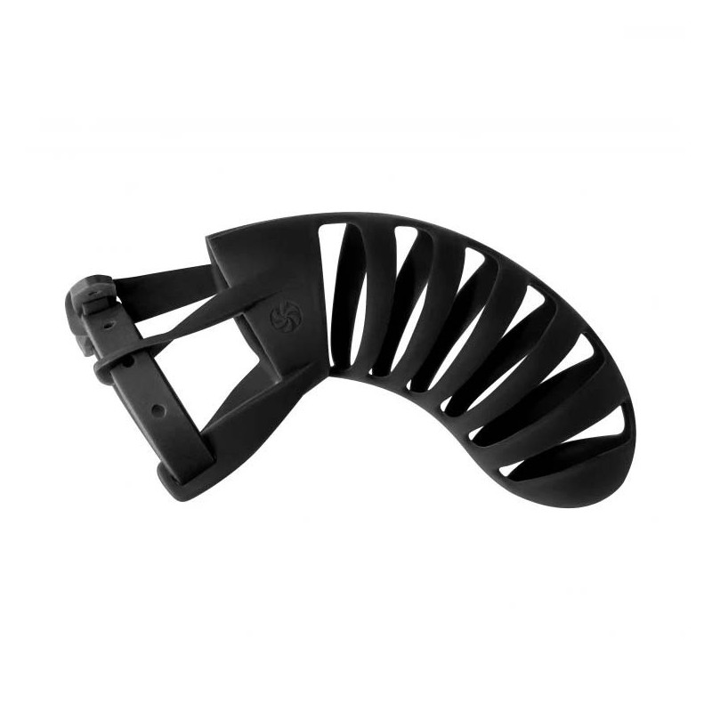Cinturon de Castidad con candado - Silicona- Romello - Negro - Party Hard