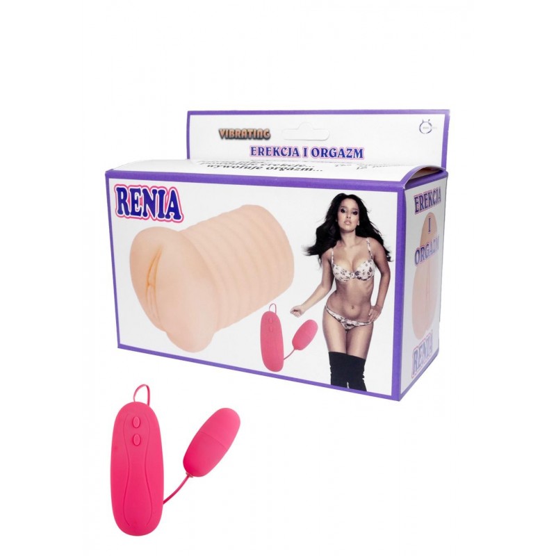 Vagina RENIA 650g con bala 12 modos vibración Masturbador Ciberskin