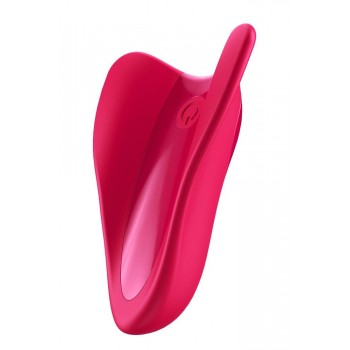 Satisfyer High Fly Rojo Mini Vibrador Dedo Recargable 12 modos